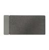 Felt Leather Dual-Sided Anti-Slip Waterproof Desk Mat with Wireless Charging for Phone & Earphones
