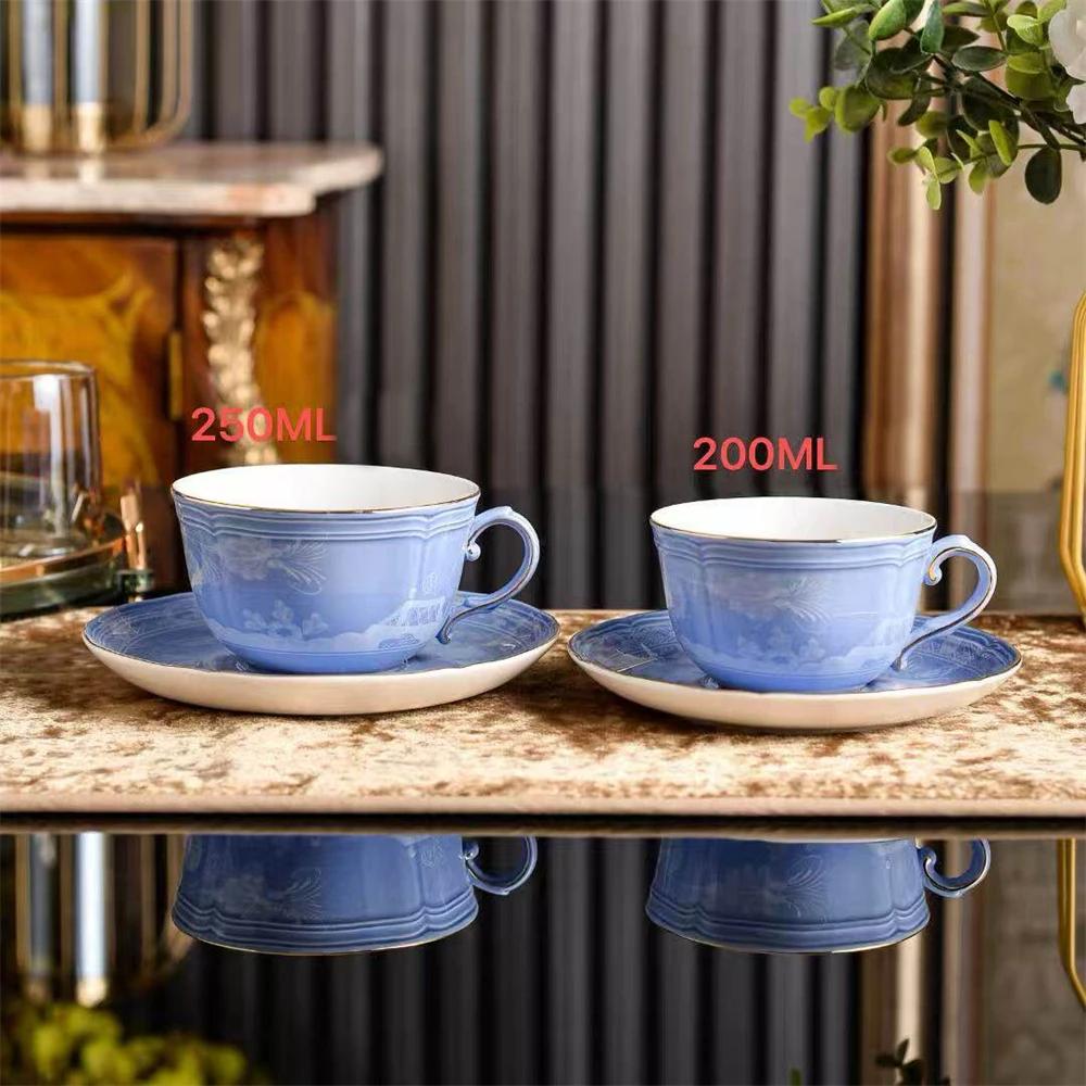 Home Furnishings Ceramic Cups And Plates Afternoon Tea Set Coffee Cups Restaurant Kitchen Supplies Gift Box 111ML/111mL