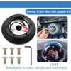 Direct Fit Quick Release Heavy Duty 110H Steering Wheel Adapter For Cars Easy Installation With Screws Hexagonal Tool