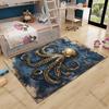 Multiple Sizes Vintage Octopus Map Background Carpet for Living Room Bedroom Sofa Home Decor Rus Non-slip Floor Mat Luxury Gift