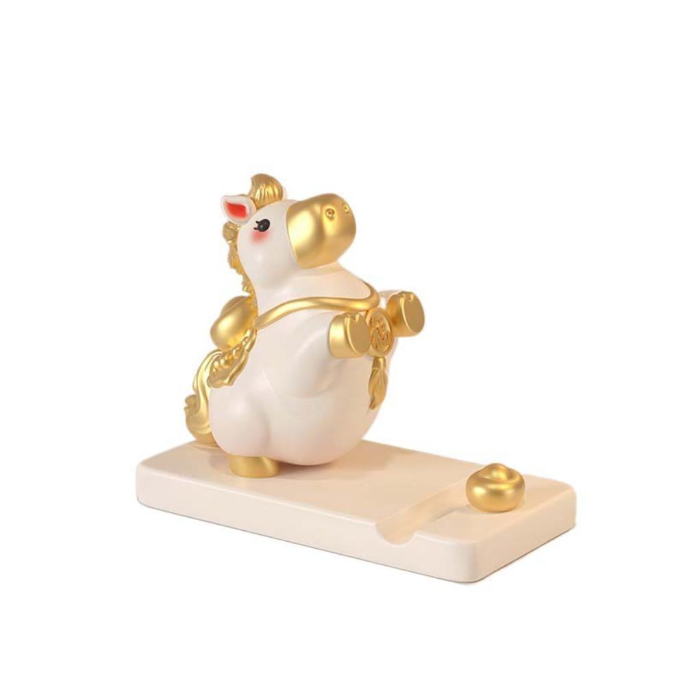 

Pony Shape Zodiac Pony Phone Holder Resin Cell Phone Bracket Mobile Phone Stand Phone Accessories белый