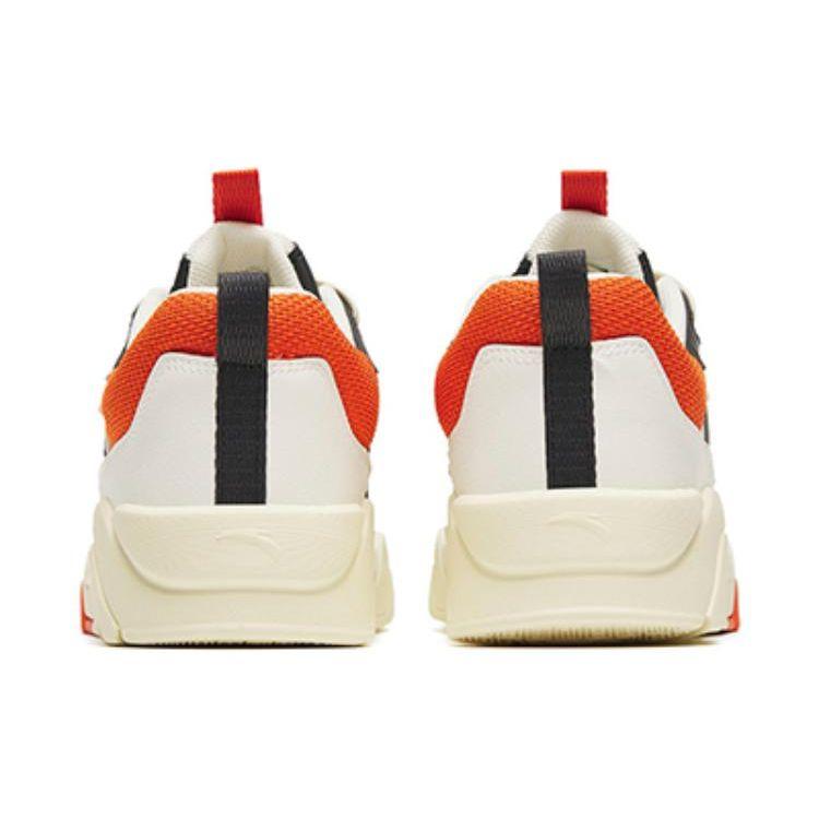 Anta Flame 3.0 Lightweight Shock Absorption Low-Top Sneakers Men Sneakers White Orange 112248089-3