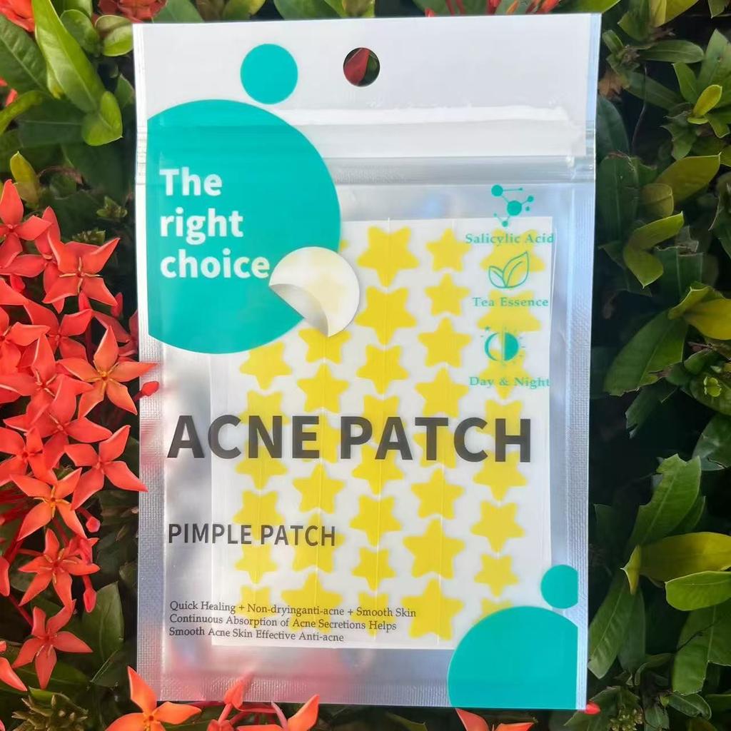 Star-Shaped Hydrocolloid Pimple Patches for Face, Stickers for Skin