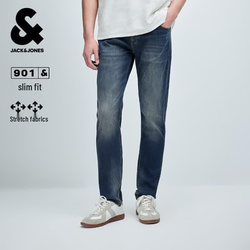Мужские прямые джинсы Jack & Jones слим-фит, стрейч W32/L32