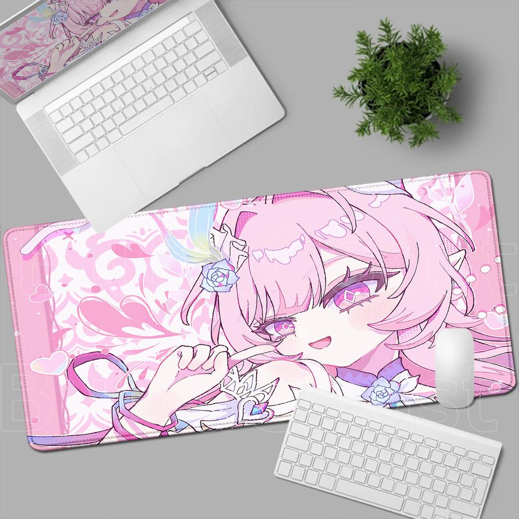 New Pretty Anime Girl Cyrene Mouse Pad Pink Cute Honkai Star Rail Desk Mat Laptop Gaming Mousepad Keyboard Desktop Table Mat XXL