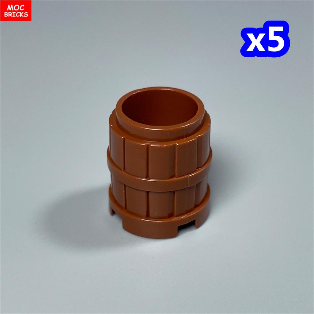 MOC Bricks Container Series Display Box Bucket Basin Pot Pack Basket Attachments Assembled Constructing Blocks Playthings Children Gift