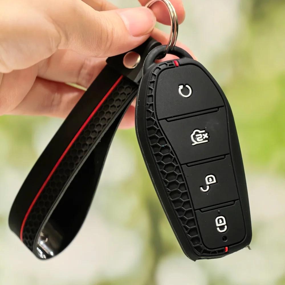 

Car Key Case For BYD New ATTO 3 Qin Song Plus Dmi Han Tang Dolphin Seal U Sealion 07 Remote Cover Shell Holder Chain Fob Bag