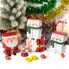Christmas Theme Candy Box Snack Cookies Packaging Boxes 2024 Christmas Party Gift Bags 2025 New Year Decoration Supplies