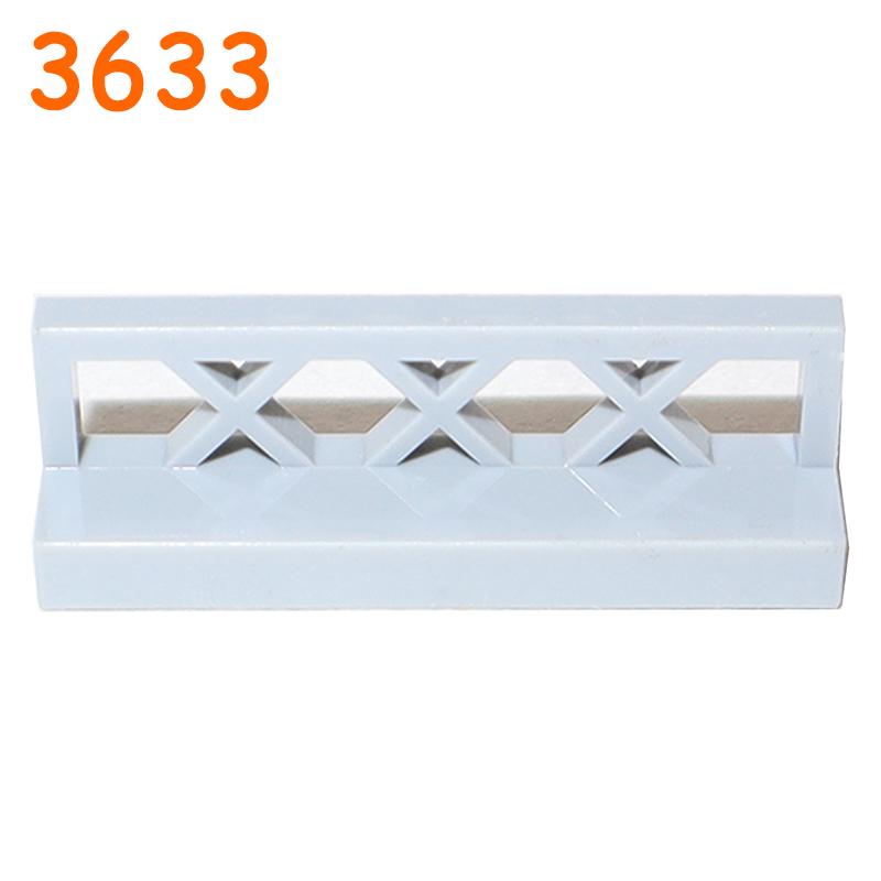 Non-Toxic Fence City Accessories Building Block Moc Part Railing Stair Barrier Ladder Guard Bar Castle Garden Farm Military Assemble Brick