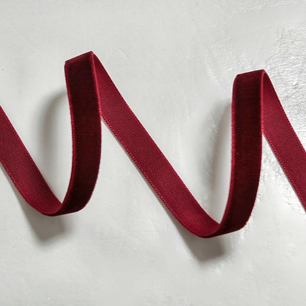 New 5 Yards Velvet Ribbon 6/10/15/20/25/40mm DIY Gift Wrapping Ribbon Single-Sided Handmade Velour Ribbons Bow Flower Bouquet