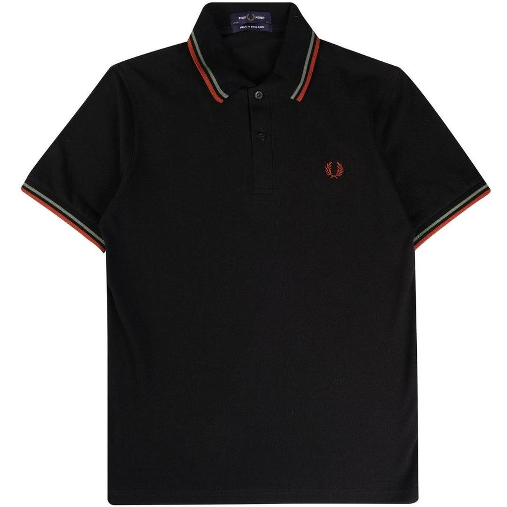 Fred Perry Mens Double Tipped Collar Polo Shirt