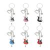 Stylish Keychain For Music Lovers Easy To And Durable Alloy Guitar Pendants Keychain Key Chains