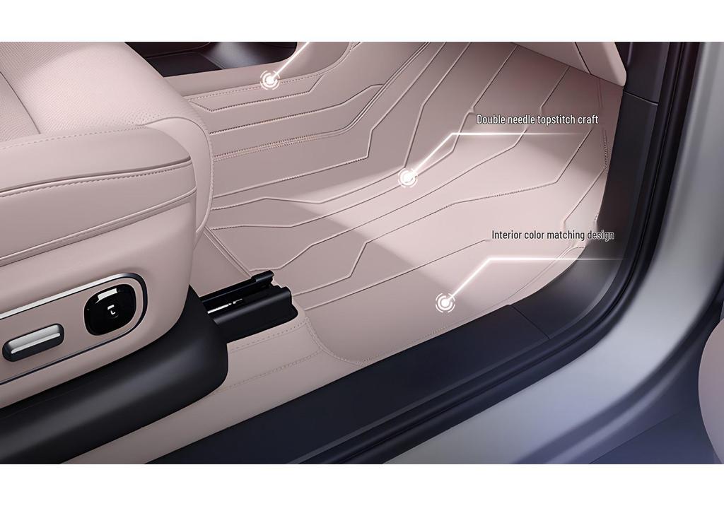 2026 L9 Livis Leather Floor Mats: Full Surround Car Interior Accessories