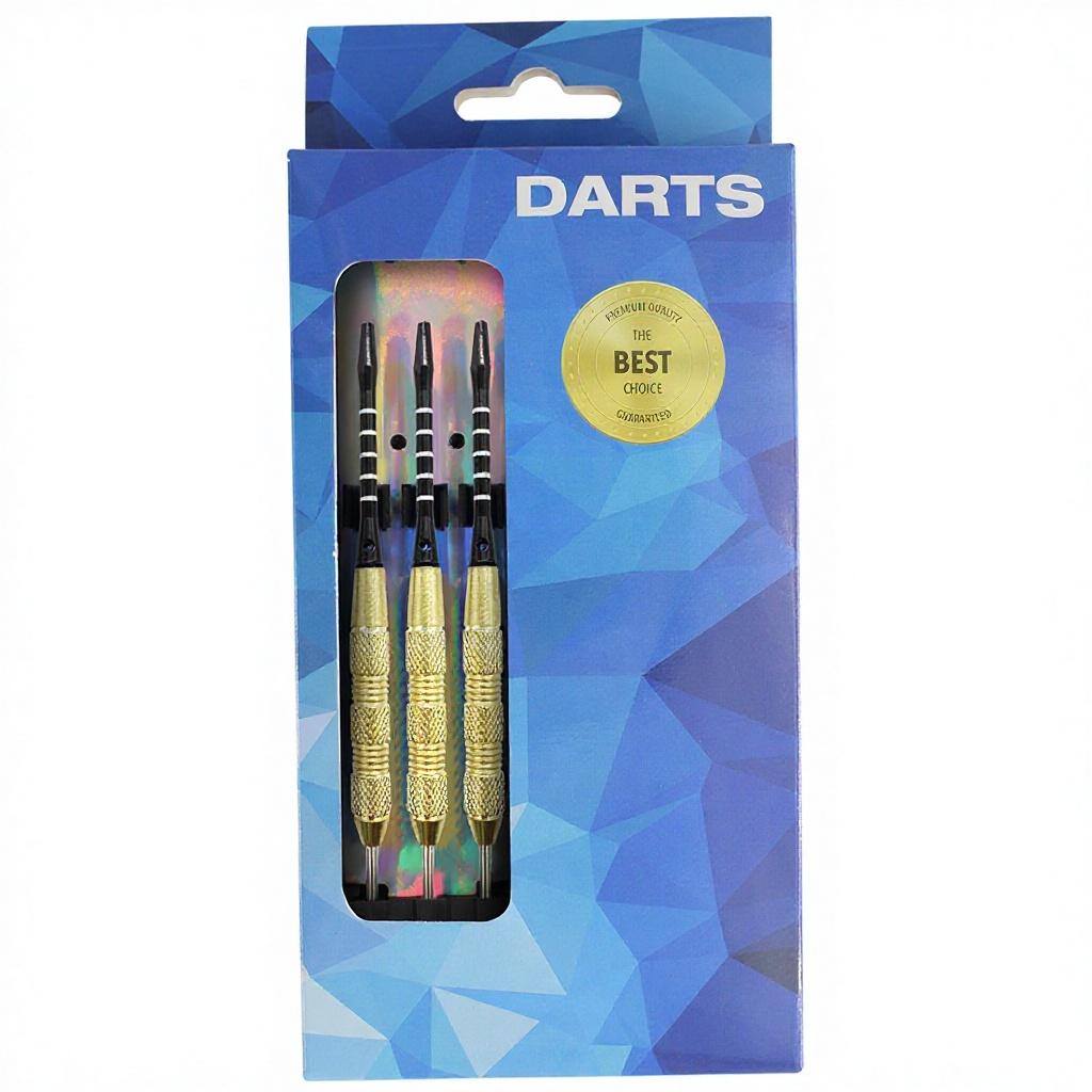 PENPEN 3-Piece Durable Dart Set 22g Iron Shafts with Steel Tips Customizable 10441 Series Professional Sports