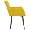 Dining Chairs 2 pcs Yellow Velvet