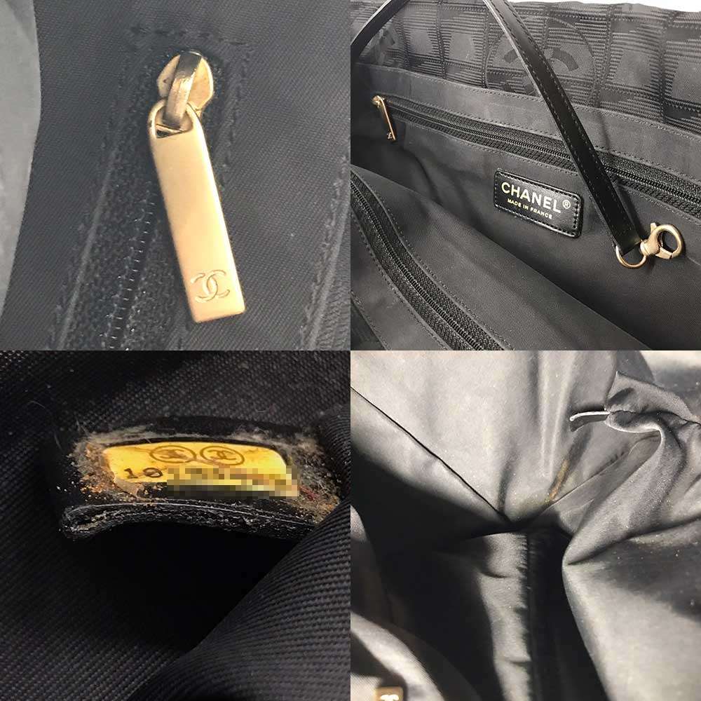 Used CHANEL New travel lineTote Bag canvas Women