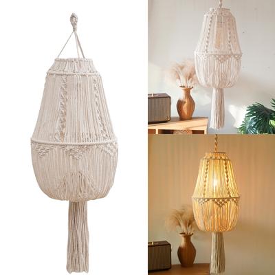 Natural Woven Round Pendant Lamp Shade Light Cover for Dining Room and Kitchen Island Lighting Enhancing Homes Aesthetic