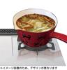 Tamahashi Milk Pan, Enamel, 15cm, IHGas Stove Compatible, Made in Japan, Prune WhiteRed Strawberry YJM-104