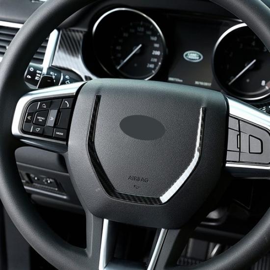 ABS Carbon fiberSteering Wheel U shape Trim For Land Rover Discovery Sport 15-19