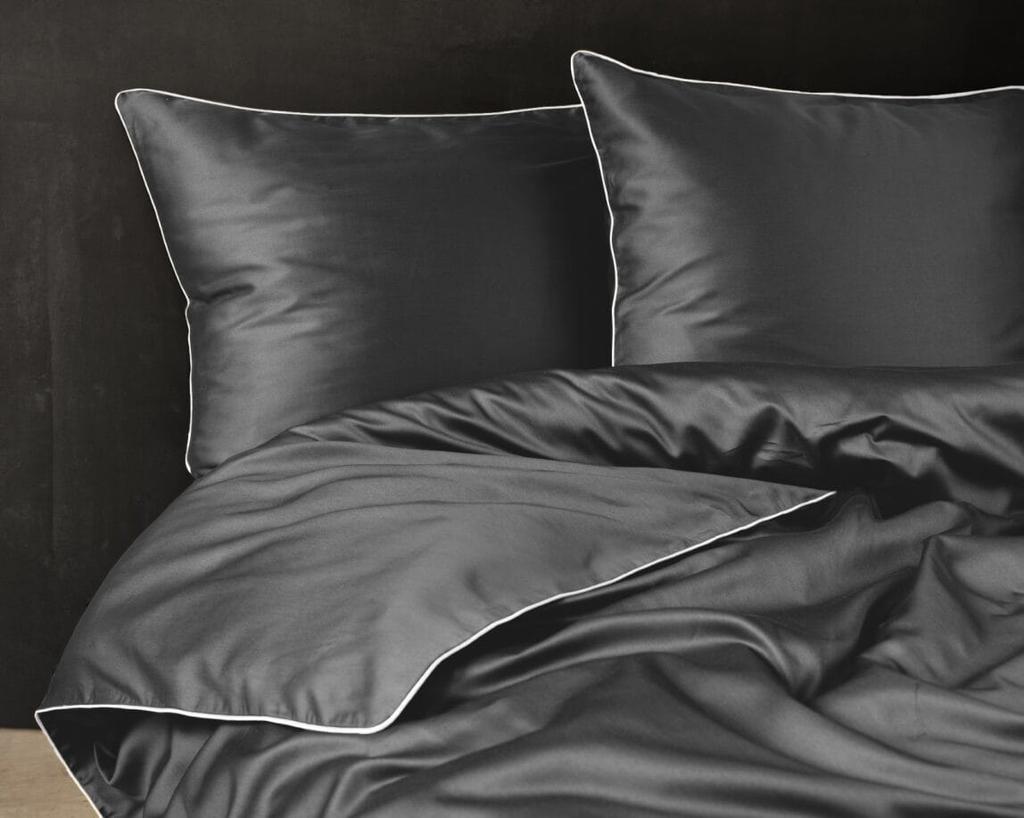 Pure Cotton Bedding Set 140x200 Grey Premium