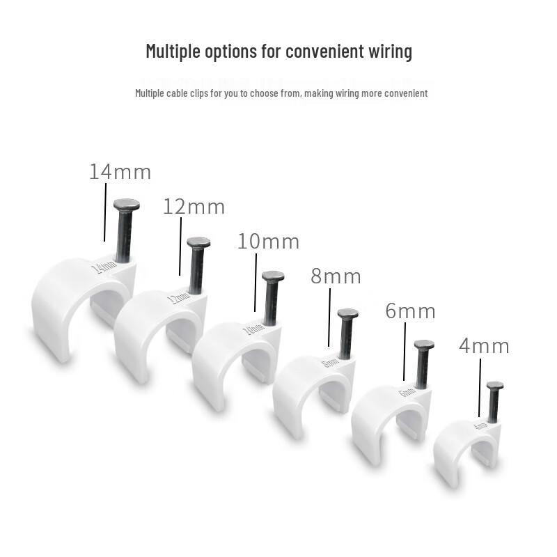 BOYANG Round Steel Nail Cable Clips