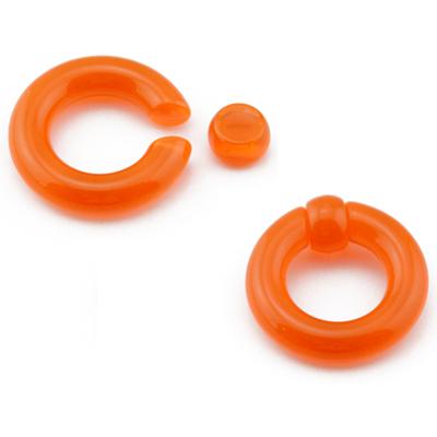1Pair Acrylic BCR Big Large Size Giant Captive Bead Ring Ear Tunnel Plug Expander Guauge Male Nose Ring Piercing Body Jewelry