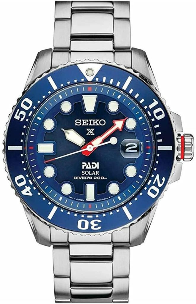 Product SEIKO Prospex Solar Diver PADI Special Edition SNE549 Watch Men's Reimported Analog Silver Navy Overseas Model