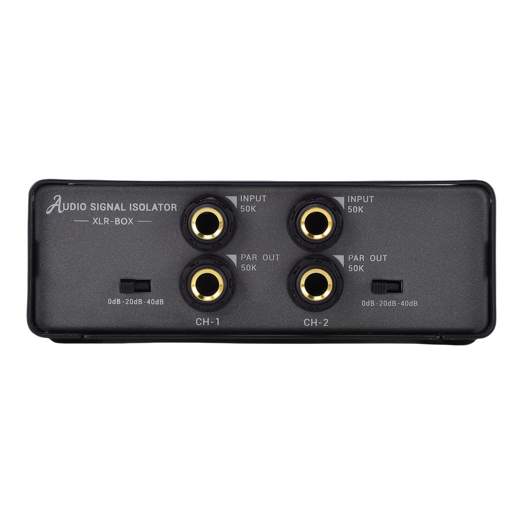 Hum Eliminator Box 3 Level Gain Adjustment Eliminates Noise Interference 2 Channel Ground Loop Noise Isolator Noise