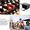 2 sztuki wielorazowych toreb na 6 butelek wina, filcowe, z ergonomicznym uchwytem do przenoszenia, uchwyty na wino, torba z przegródkami