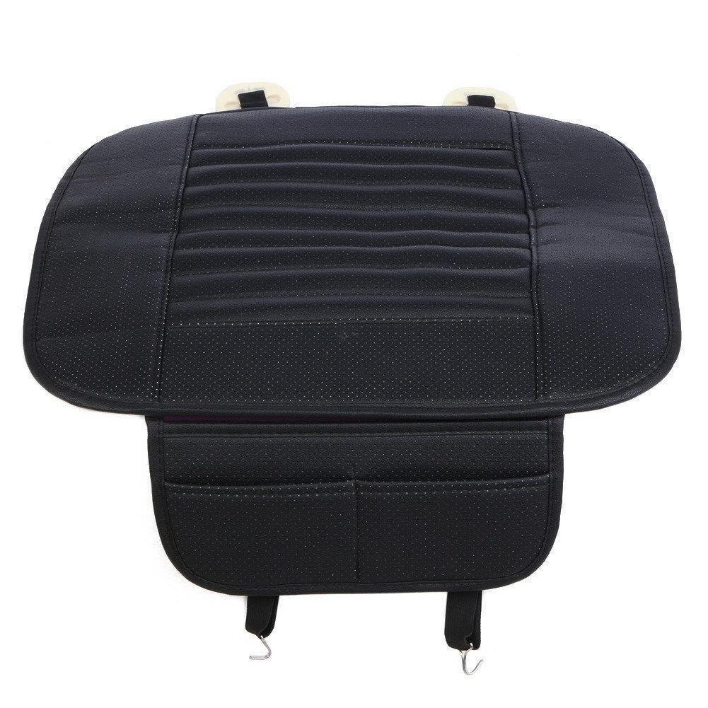 Universal Black Car Front Seat Cover Breathable PU Leather Seat