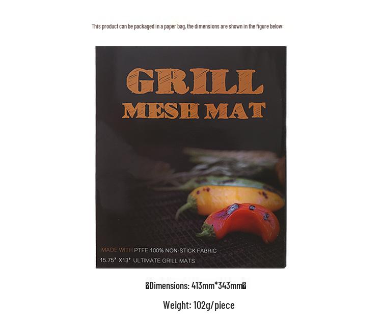 High-Temperature Resistant Silicone BBQ Grill Mesh Baking Mat