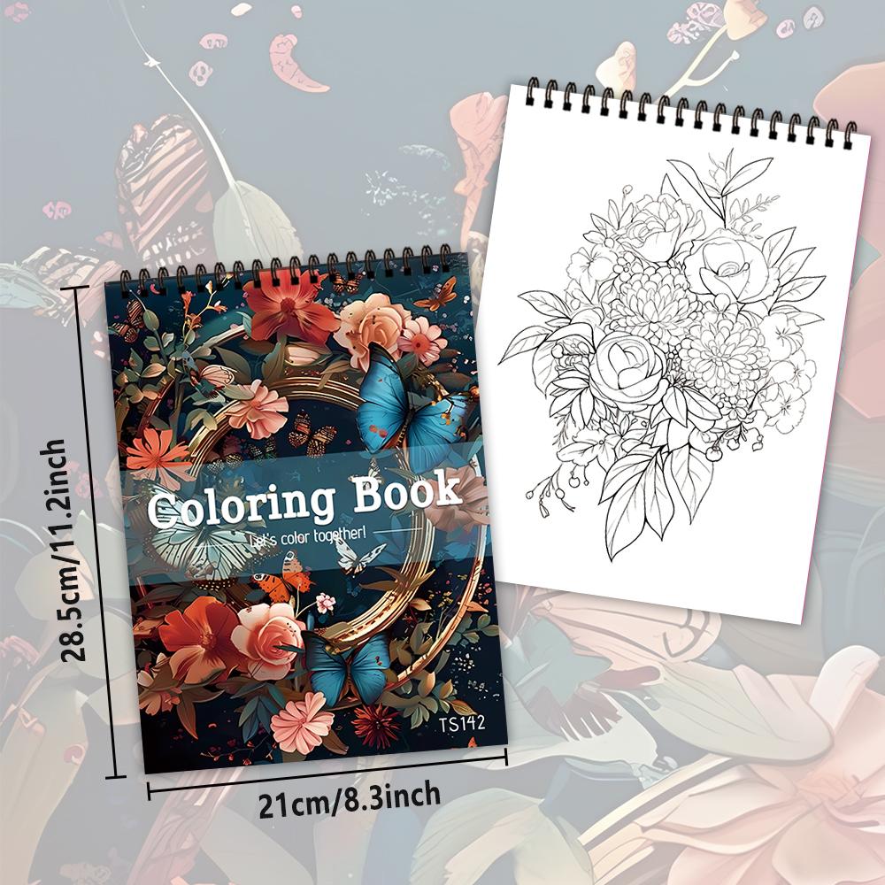 1 Stück, Malbuch für Erwachsene - 30 verschiedene Muster, 100 g/m², 11,2x8,3 “Stressabbau, Ostern, Geburtstag, Valentinstagsgeschenk