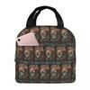 G-Guns-S N-N-S R-Roses-S Insulated Lunch Bag for Women Kids Leakproof Food Boxes Thermal Lunch Box Tote