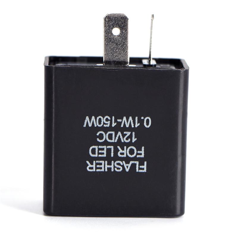 12V 2 Pin Motorcycle Blinker Adjustable Led Flasher Relayturn Signal Indicator