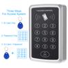 125KHz Proximity Single Door Access Control System Keypad with 10pcs ID Keyfobs for   Security, Smart Card Standalone Reader Supports Passwo