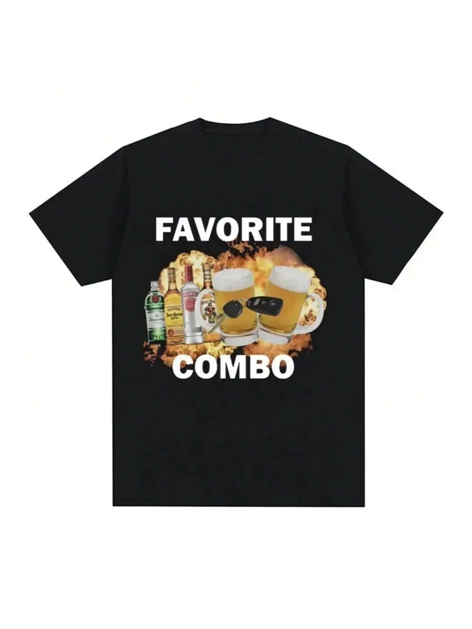 Fun Favorite Combination Meme T-Shirt Wo Highquality Tshirt Fashionable Short Sleeved Tshirt Oversized Top S разноцветный