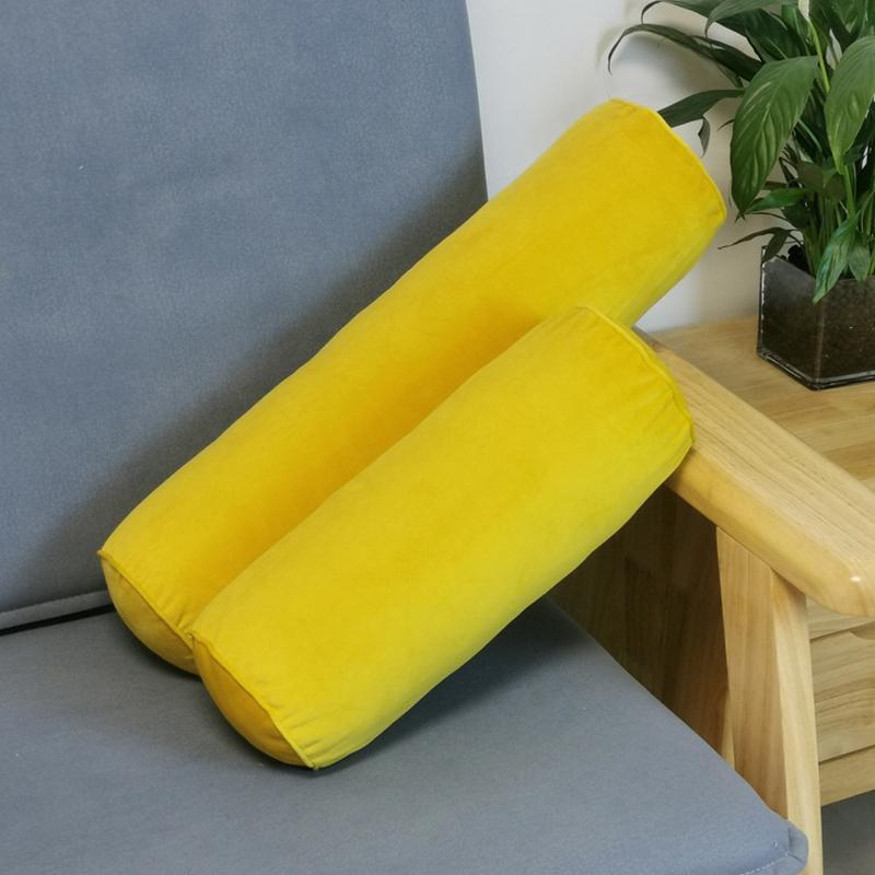 1PC Velluto per Massaggio SPA Copertura Cuscino Rullo Lungo Cervicale Cuscino Federa 15*40cm Con Cerniera Cilindro Rotondo