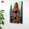 Vintage Metal Wall Art 8x12 Inch Retro Black Bikini Beach Sign Durable Home Decor for Bar Cafe Bedroom