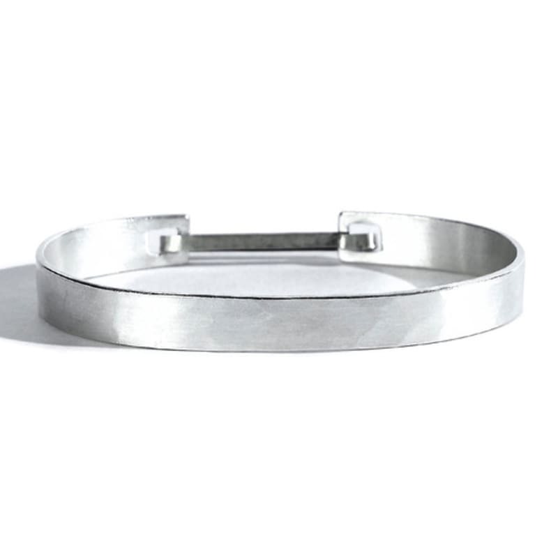 SEWNSWEN SEWN SUEN SILVER HAMMERED CLIP Bangle