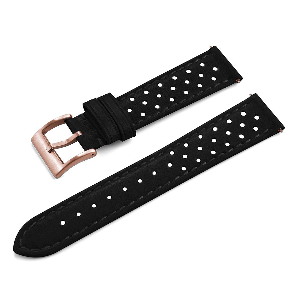 Vintage Genuine Leather Strap for Omega For Samsung Galaxy Watch 6 5 4 Soft Cowhide Breathable Wristband 18mm 20mm 22mm Bracelet