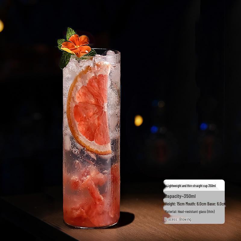 Japanische Collins-Tasse: Leichtes Highball-Glas für Cocktails und Long Island Iced Tea