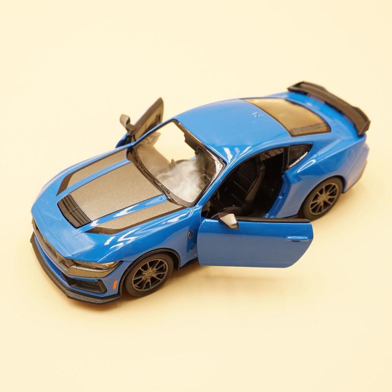 1/38 2024 Ford Mustang GT Shelby Alloy Sports Car Model Diecast Metal Racing Car Vehicle Model High Simulation Kids Toy Gift