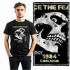 COOLMIND U0183 100% Cotton Exclusive retro Graphic skull print Unisex T shirt big size men tshirt cotton tee shirt for men