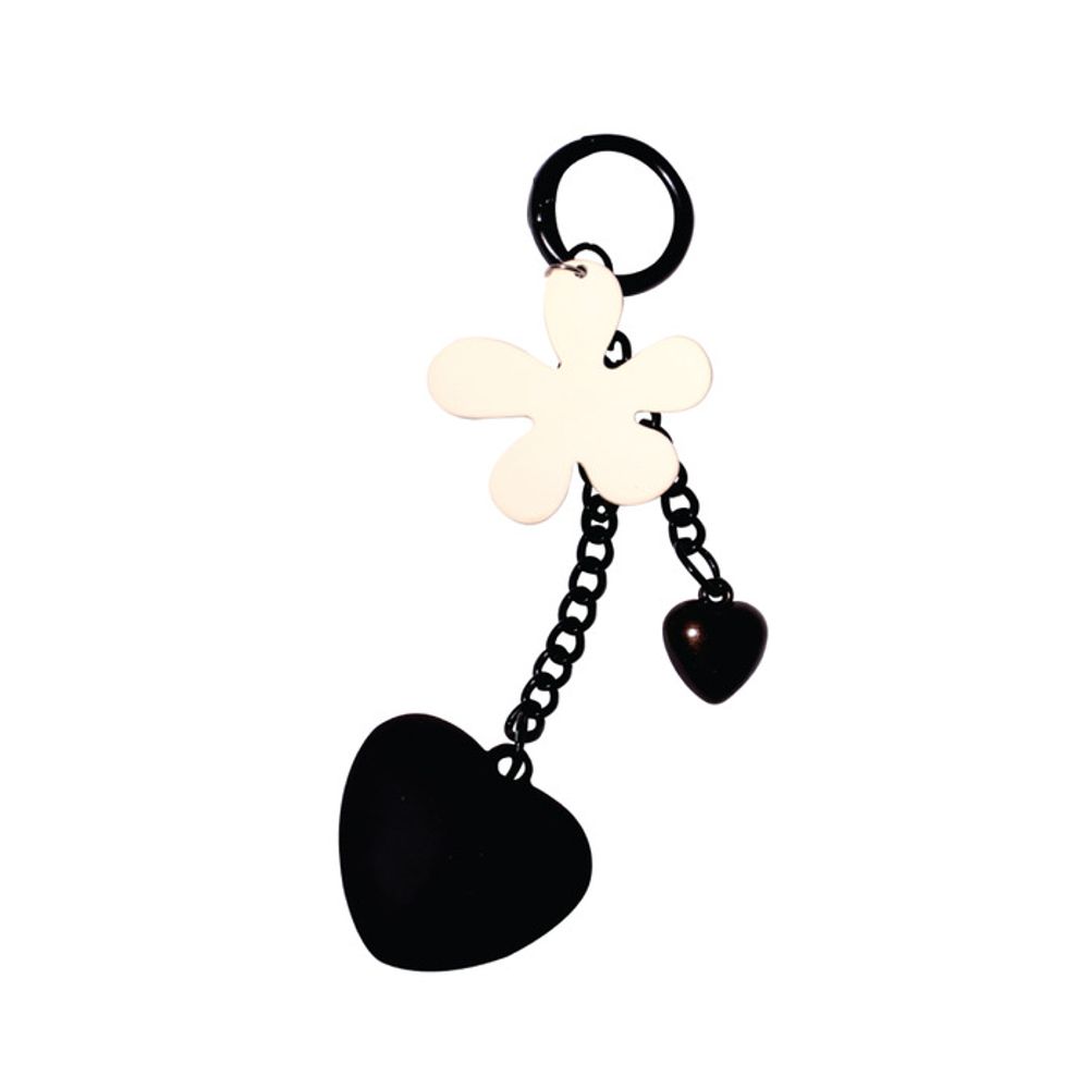 

eldoodle eldoodle heart black keychain black