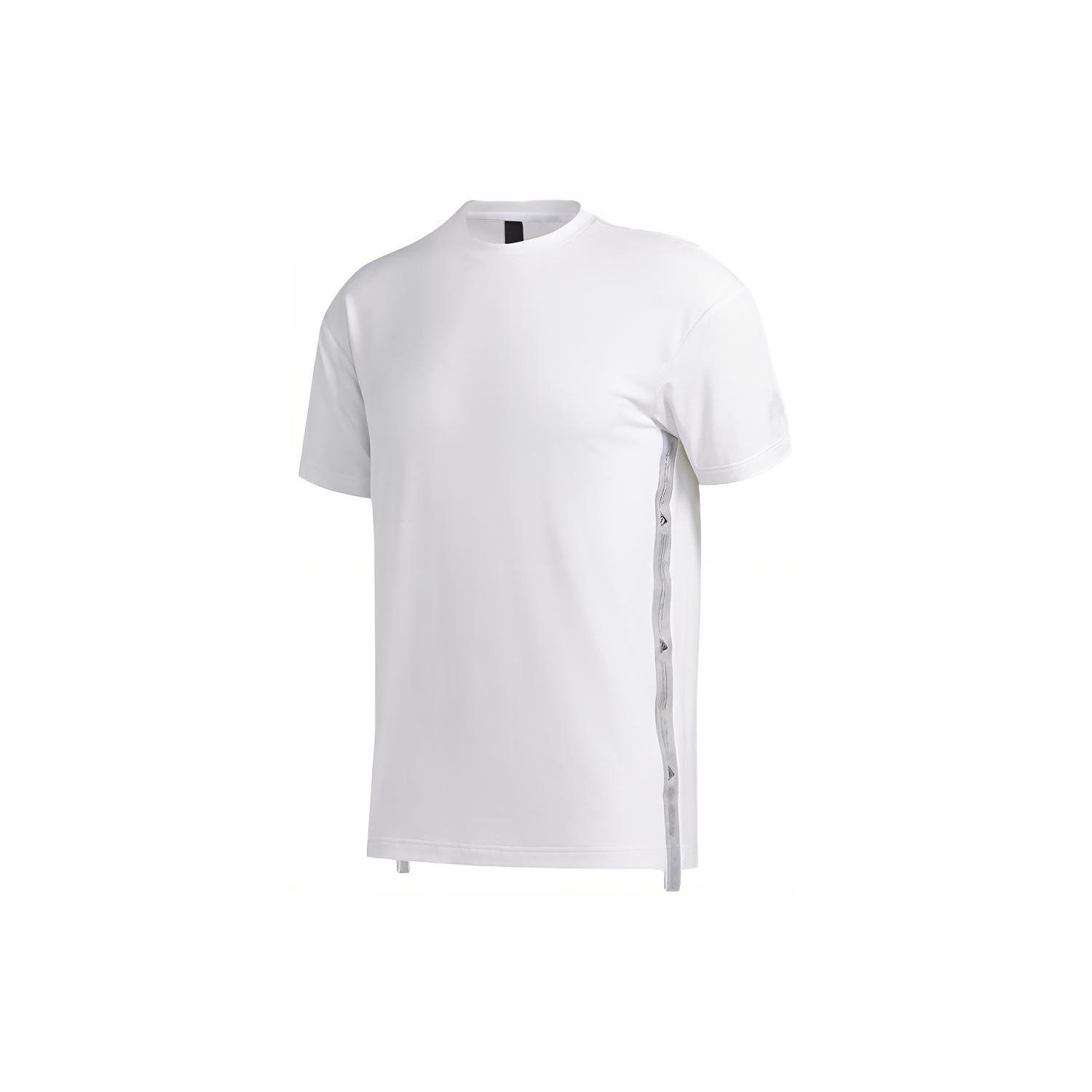 adidas M Gfx T Prime Solid Color Side Sports Stylish Round Neck Short Sleeve White Men s FT2789 XL