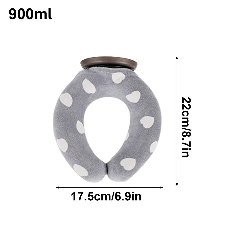 U Shaped Neck Hot Water Bottle Heat Cold Pack U Shaped Neck Hanging Water Injection Heating Bag For Cold And Hot Compress