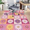 1pc Floral Pattern Area Rug Soft Flannel Floor Mat for Living Room, Bedroom and Carpet, Sofa Coffee Table Floor Mat, Decorative Rug q26