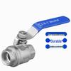Manual 304 Stainless Steel Two-Piece Internal Thread Ball Valve