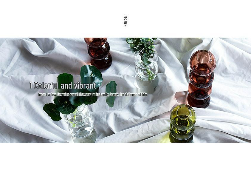 Weixun Korean Bubble Glass Vase - Spherical Hydroponic Flower Decoration Prop