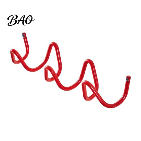 Iron Art Wall Hangers Decorative Wave Hook, Nordic Style Three Creative Hooks for Bags Mounted Storage Rack Entryway And Living Room